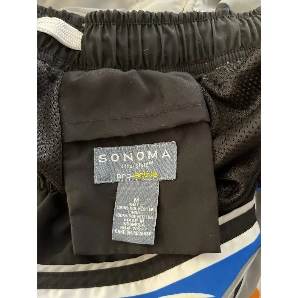 Men's Sonoma Swim Trunks Swim Shorts Size M Beach Pool Summer Cruise Swimsuit